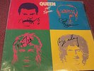 QUEEN HOT SPACE LP SIGNED AUTOGRAPHED BY ALL 4 MEMBERS INC FREDDIE MERCURY