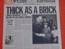 Jethro Tull ?Thick as a Brick Vinyl LP Album Record CHR 1003 Ex - Green Label