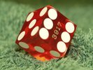 BAD COMPANY ORIGINAL DICE PHOTOGRAPHIC PROP FROM STRAIGHT SHOOTER ALBUM COVER