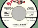 DON SESSIONS You're a Cheater / Watchin' TV 45rpm Vertigo 1959 rockabilly