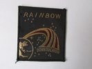 Original RAINBOW 1980's Down to Earth Heavy Metal Rock Band Sew on Badge / Patch