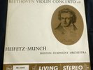 BEETHOVEN violin concerto  HEIFETZ  MUNCH/BSO RCA LP LIVING STEREO 1959 original