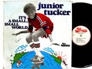 JUNIOR TUCKER LP It's A Small Small World TOP RANKING Records '78 Jamaica HEAR