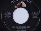 Rockabilly 45 JOEY CASTLE That Ain't Nothing But Right RCA VICTOR HEAR