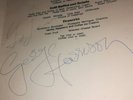 George Harrison signed QE2 menu 1971 Original. The Beatles.  Cunard.