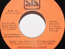 Brothers By Choice 45 Baby You Really Got Me Going b/w Take A Little More Soul