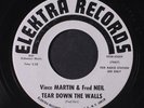 VINCE MARTIN & FRED NEIL: Tear Down The Walls /  	I Know Your Rider 45 (dj, sma