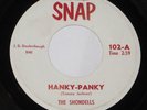 The Shondells 45 HEAR Hanky Panky SNAP TRUE ORIGINAL 1ST PRESS w/SHELDON STAMP