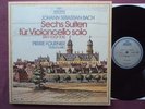 ARCHIV Stereo, 3 LP, BACH: 6 Suites for Cello solo, PIERRE FOURNIER, NM