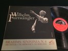 FURTWANGLER Brahms Symph. 4 LP -50s Italy HMV  QALP 10262