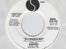 RAMONES Blitzkrieg Bop 1976 WHITE LABEL PROMO 45 US Mono / Stereo MISSPELLED EXC