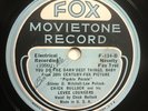 Jazz 78rpm Rare label - Fox Movietone Record - Ben Pollack / Dick Jurgens