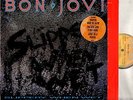 BON JOVI slippery when wet (original uk & lyric inner) LP EX/EX VERH38 hard rock