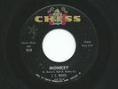 Funk Instrumental J.C. Davis 'Monkey' & 'Sweet Sweet Love' Chess Label 45 VG+