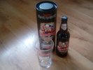 IRON MAIDEN TROOPER 2017 BEER GIFT TUBE , GLASS AND BOTTLE.