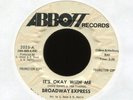 BROADWAY EXPRESS It's Okay With Me on Abbott Promo Group Soul 45