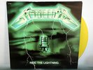 METALLICA - RIDE THE LIGHTNING LTD RE-LP GREEN CVR YELLOW COLOR VINYL RARE EX/EX