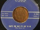 THE EMERALDS That's The Way It's Got To Be 45, RARE 1959 DOO WOP on Bobbin 107