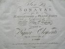 PARTITION GRAVEE RECUEIL SONATE CLEMENTI XVIIIè XIXè SIECLE 380 PAGES MUSIQUE