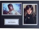 Suzi Quatro Signed Autograph A4 photo mount display Music Memorabilia AFTAL  COA