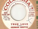 HERMAN GRIFFIN True Love Its You COLUMBIA PROMO MOTOWN DETROIT  NORTHERN SOUL 45