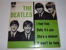 BEATLES - I FEEL FINE - EP 45 4 TRACKS RARE UNIQUE DANISH PS GEOS 225 LISTEN