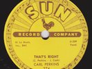 SUN 274 - CARL PERKINS  original 78 rpm E to E+