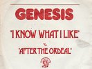 SP GENESIS : I KNOW WHAT I LIKE + 1  LABEL CHARISMA