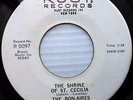 THE BON-AIRES rare white doowop RUST 45 SHRINE OF ST. CECILIA JEANNIE BABY PJ247