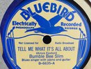 BUMBLE BEE SLIM BLUEBIRD 6635 BLUES 78 RPM E+