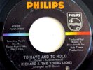 RICHARD & THE YOUNG LIONS GARAGE FUZZ 45 YOU CAN MAKE IT/TO HAVE AND TO HOLD