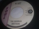 THE FREEMAN BROTHERS: MY BABY / BEAUTIFUL BROWN EYES - RARE 1965 SOUL RECORDS 45