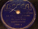 CAJUN FRENCH 78 JOSEPH FALCON LA VALSE DE MADAME SOSTEN DECCA 17000
