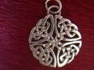 GORGEOUS VINTAGE SOLID STERLING SILVER CELTIC KNOT PENDANT RARE New Model Army