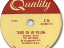Rare 1958 The IMPERIALS Doo Wop 78 RPM Record. Tears on my Pillow