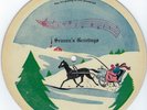 Cardboard Picture Disc Season's Greetings Auld Lang Syne Record Guild of America