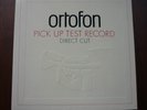 ORTOFON Stereo Test Record Vinyl LP 0001 Direkt Cut, Testsignale HiFi-System