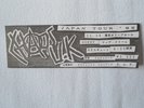 CHAOS UK Original 1985 Japan Tour Card Gig Ticket KBD Punk