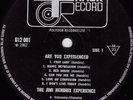 JIMI HENDRIX EXPERIENCE ARE YOU  EXPERIENCED ORIGINAL 1967 TRACK 612001