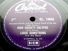 0657/ LOUIS ARMSTRONG-BING CROSBY-High society-Now you has JAZZ-KLASSE Schellack
