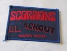 Original SCORPIONS Blackout 1982 European Tour Sew on Badge / Patch