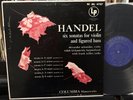 SCHNEIDER Kirkpatrick Miller HANDEL 6 Sonatas for violin & figured bass ML 4787