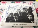Rolling Stones Signed Postcard Genuine