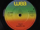 GILBERTO GIL: Palco 45 (very slight warp dnap, one light mark away from M-)