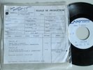 TRES RARE   French SP 45t  vinyl  (7') 1985 HERVE VILARD /TEST PRESSING