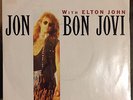 JON BON JOVI - ELTON JOHN - DYIN AIN'T MUCH OF A LIVIN - FRENCH FRANCE 45 TOUR