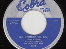 HAROLD BURRAGE w/Willie Dixon - Cobra 5022 - She Knocks Me Out - 1958 R&B 45 VG+