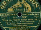 MAX HANSEN  Wenn ein Fräulein keinen Herrn hat / Gehst du mit nach HonoluluS7051