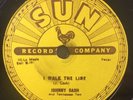 Rare Rockabilly Sun Records 78 Johnny Cash I Walk the Line / Get Rhythm # 241