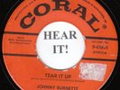 Johnny Burnette ROCKABILLY 45 (Coral 61651) Tear It Up /You're Undecided